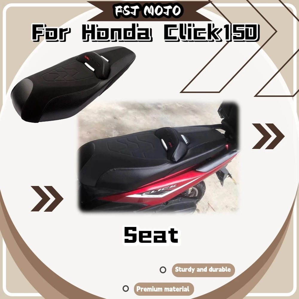 For Honda Click150/125 Modified Seat Assembly, Thick Soft Cushion Comfort Backrest Saddle Mod Accessories