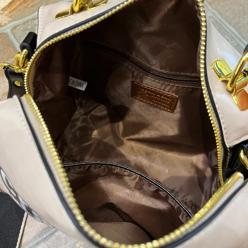 CREAM BEAR Small Square Bag Women Trend 2024 High Quality Leather Large Capacity One Shoulder Crossbody Bag Backpack Female Bags