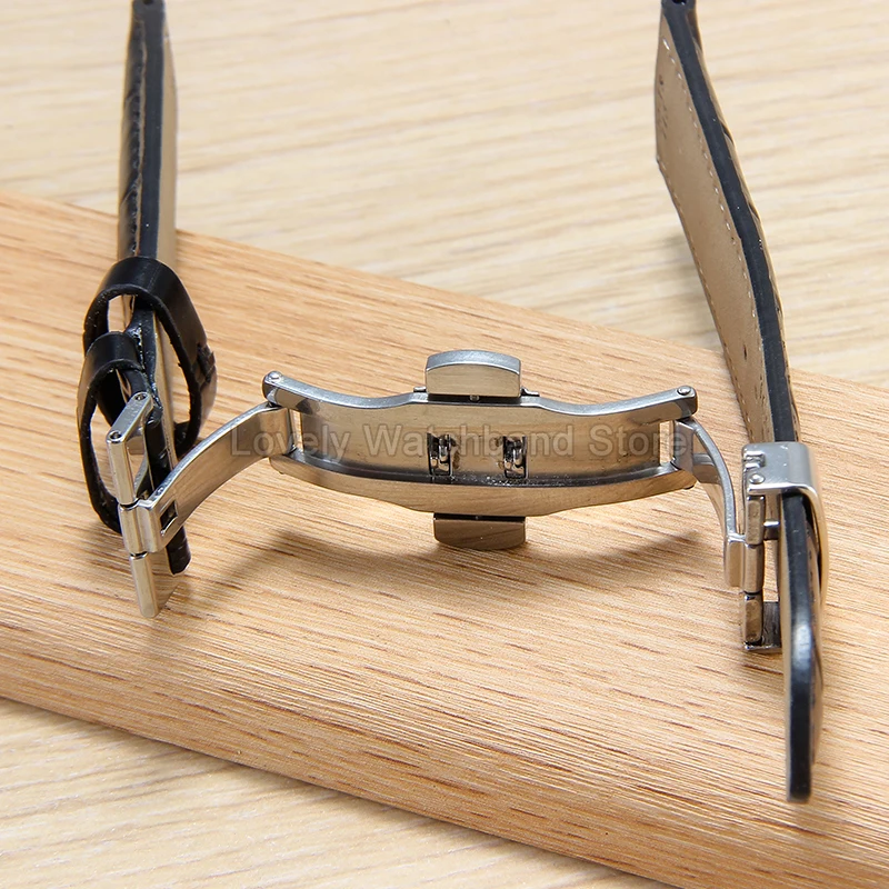 حزام ساعة رائع من جلد البقر الفاخر بنمط الخيزران لتيسو لو لوكل كارسون T41 T063 T063617A طويل الأمد بني وأسود