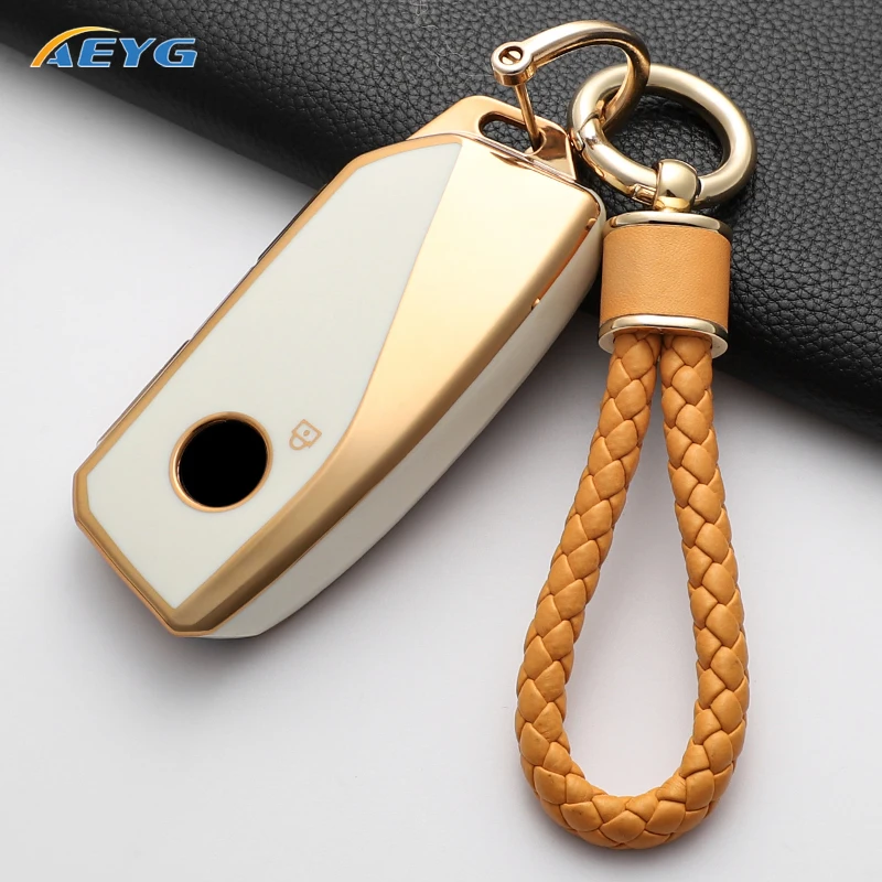 AEYG Car Remote Key Case Cover For BMW G07 X7 LCI U11 X1 G70 7 Series 740i G09 XM F98 X4M G18 X5 G81 M3 I20 IX Shell Fob