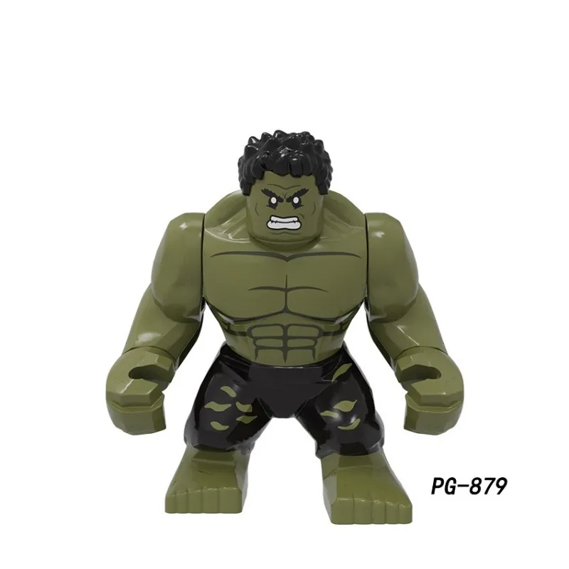 Marvel Mini Building Block Figurines, Large Superhero Anime Figure, Green Giant Assembling Building Blocks for The Boys Toy Gift