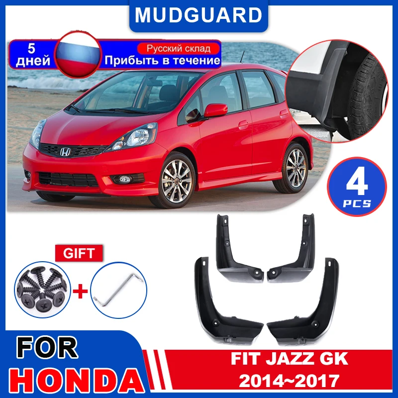 

Mudguards for Honda Fit Jazz GK 2014 2015 2016 2017 Car Rear Fenders Wheels Protecti Splash Guards Mud Flap Exterior Accessories