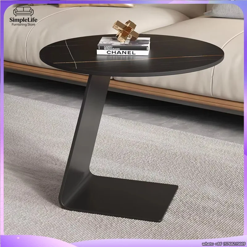 mesa-auxiliar-redonda-moderna-de-lujo-para-sala-de-estar-diseno-italiano-tapa-de-piedra-marco-de-metal-mesa-de-centro-minimalista