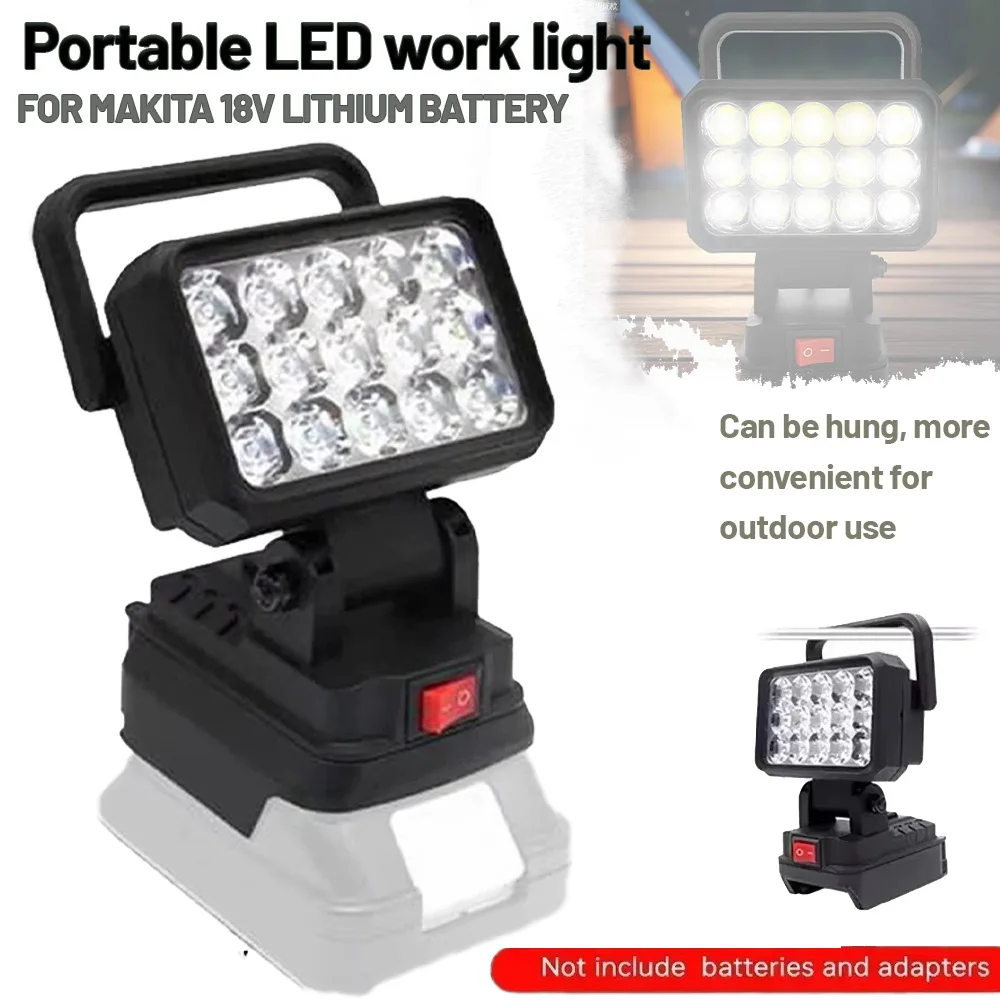 

For Makita 18V Li-ion Battery Tool Accessories 15 Beads LED Working Light Lamp Flashlight Torch Spotlight Emergency Tool Light