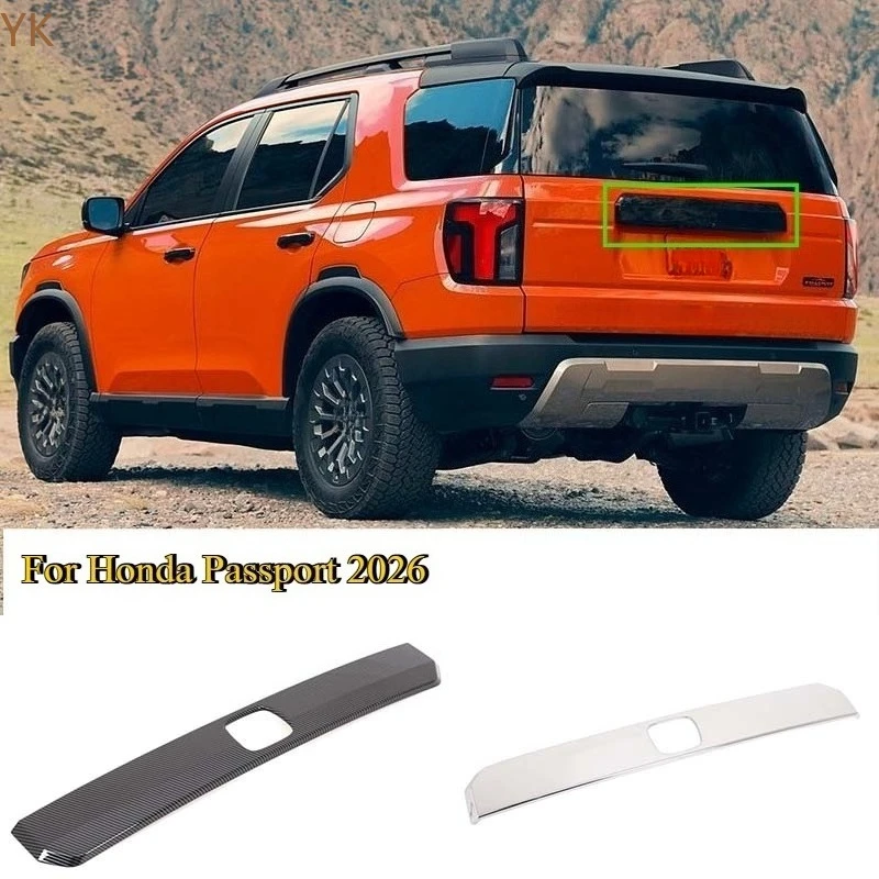 

For Honda Passport 2026 Rear Trunk Gate Tail Boot Door Trim Protector Decoration Accessories Exterior Sticker panel Cover Trim