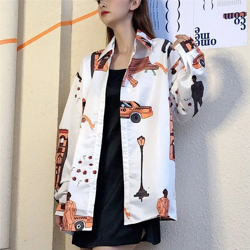 

Hot Autumn New Trendy Loose Fit Version Casual Fashion Lazy and Leisure Loose Versatile Simple Novel Patterns T-shirt