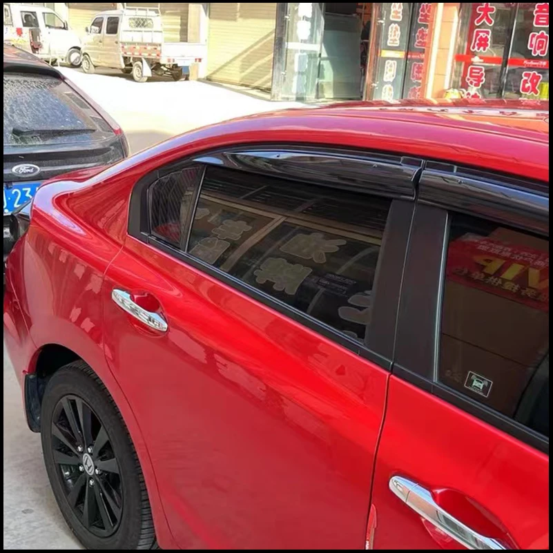 

For Honda Civic Sedan 9th 2011-2014 Rear Window Blind Shades Louver Frame Molding Cover Sticker Trim Car Styling Accessories