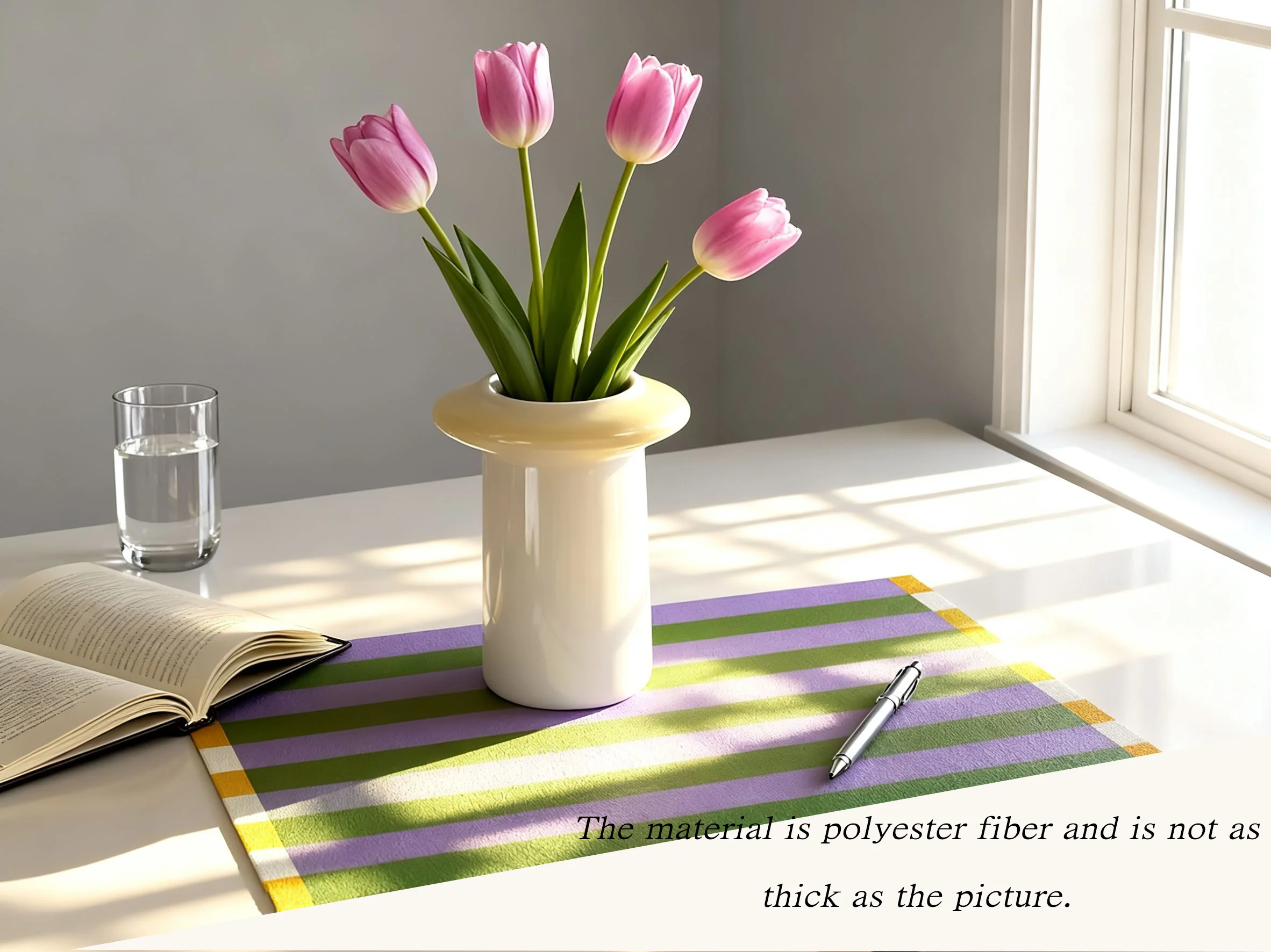 Memphis Nordic Dopamine placemats waterproof table runner polyester fiber oil-proof easy to clean girly heart imitation tableclo