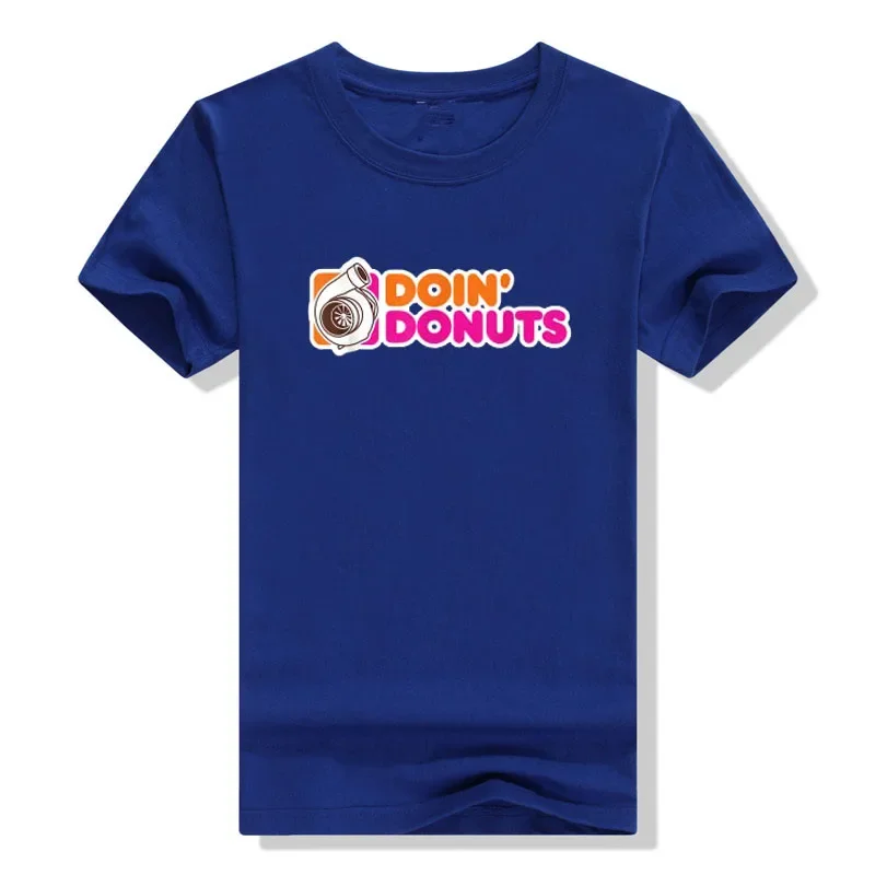 Doin' Donuts - Funny Racing & Drift Car Enthusiast T-Shirt Car Lover Graphic Tee Tops Short Sleeve Women Men Clothing Cool Gifts