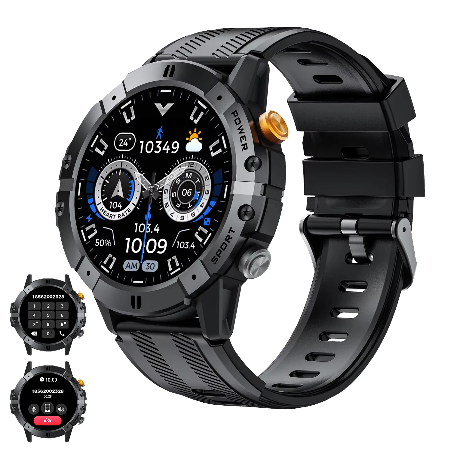 

Смарт-часы C29 для мужчин и женщин, 1,52 дюйма, водонепроницаемость 1ATM, аккумулятор 410 мАч, Bluetooth-вызовы, мониторинг сердечного ритма и здоровья 24/7, для Android и iOS