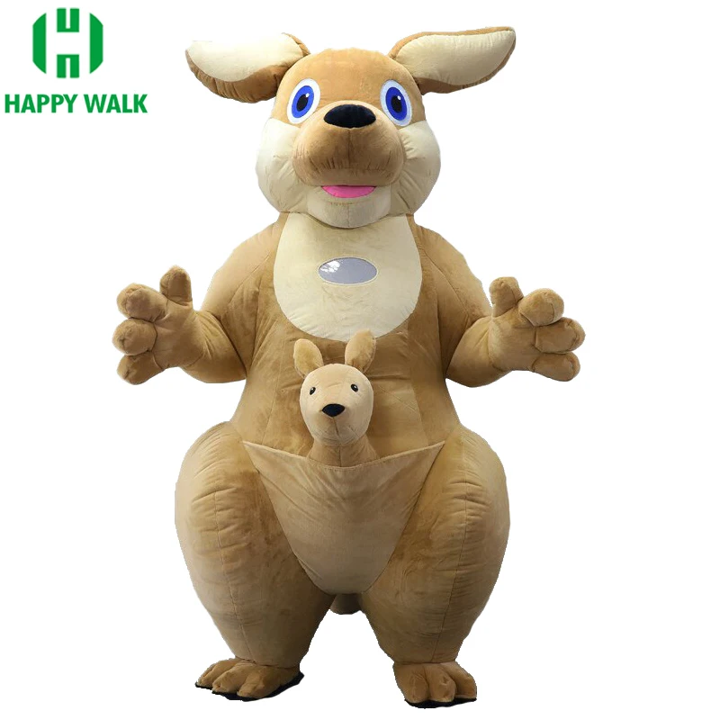 

Inflatable Kangaroo Mascot Costume Cosplay Suit for Adult Halloween Christmas Party Carnival Funny Animal Suit