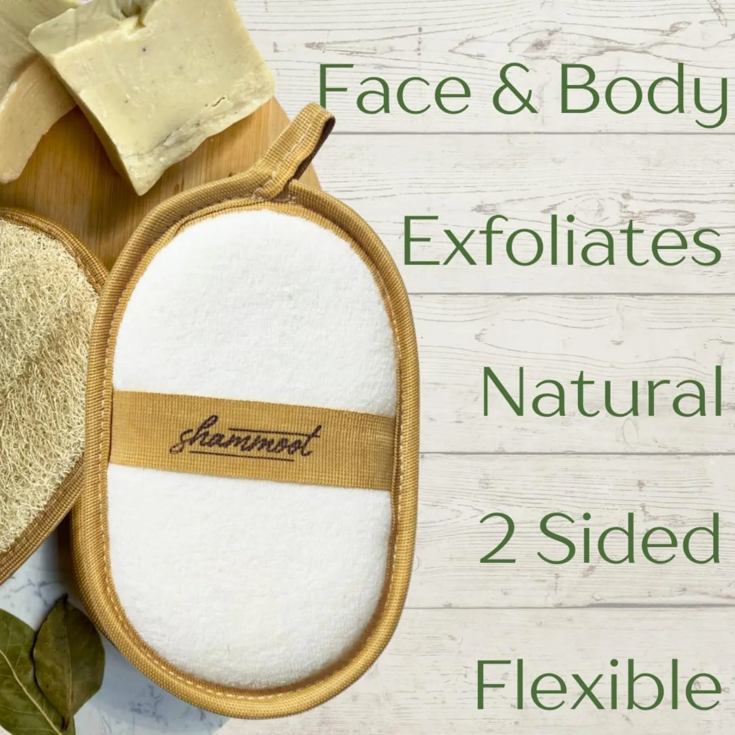 Natural Egyptian Loofah Exfoliating Body Scrubber, 1 Count