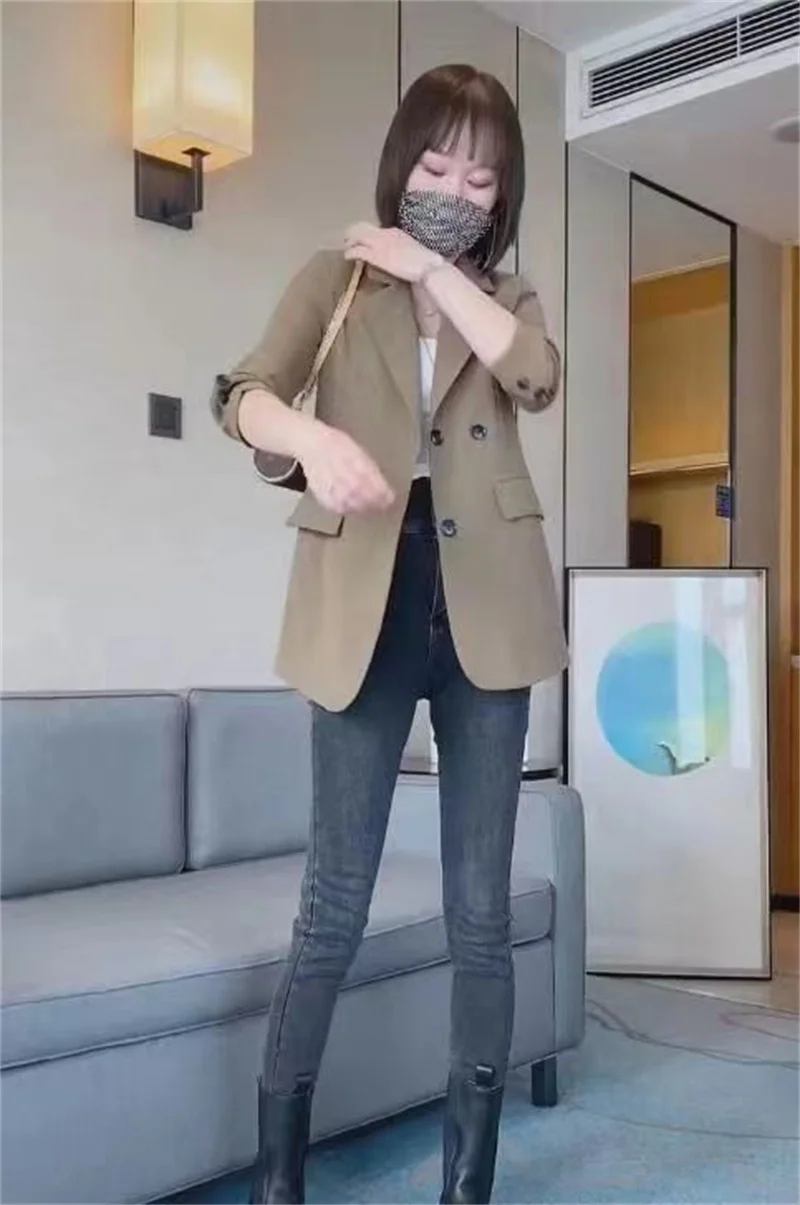 Small Suit Jacket For Women 2025 Spring And Autumn New Style High-end Slim Fit Professional Casual Western-style Suit
