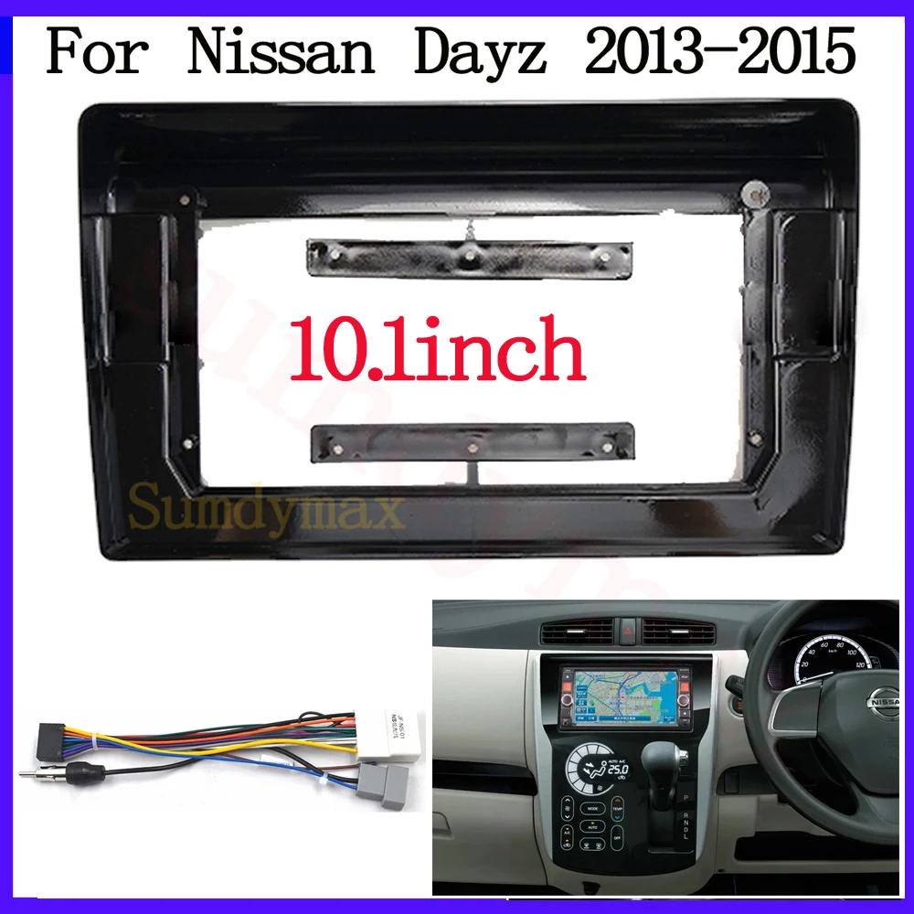 

Автомобильная магнитола 2 Din, 10,1 дюйма, для Nissan Dayz 2013-2015, стереосистема, Android, MP5, GPS, видеоплеер, панель, рамка для приборной панели