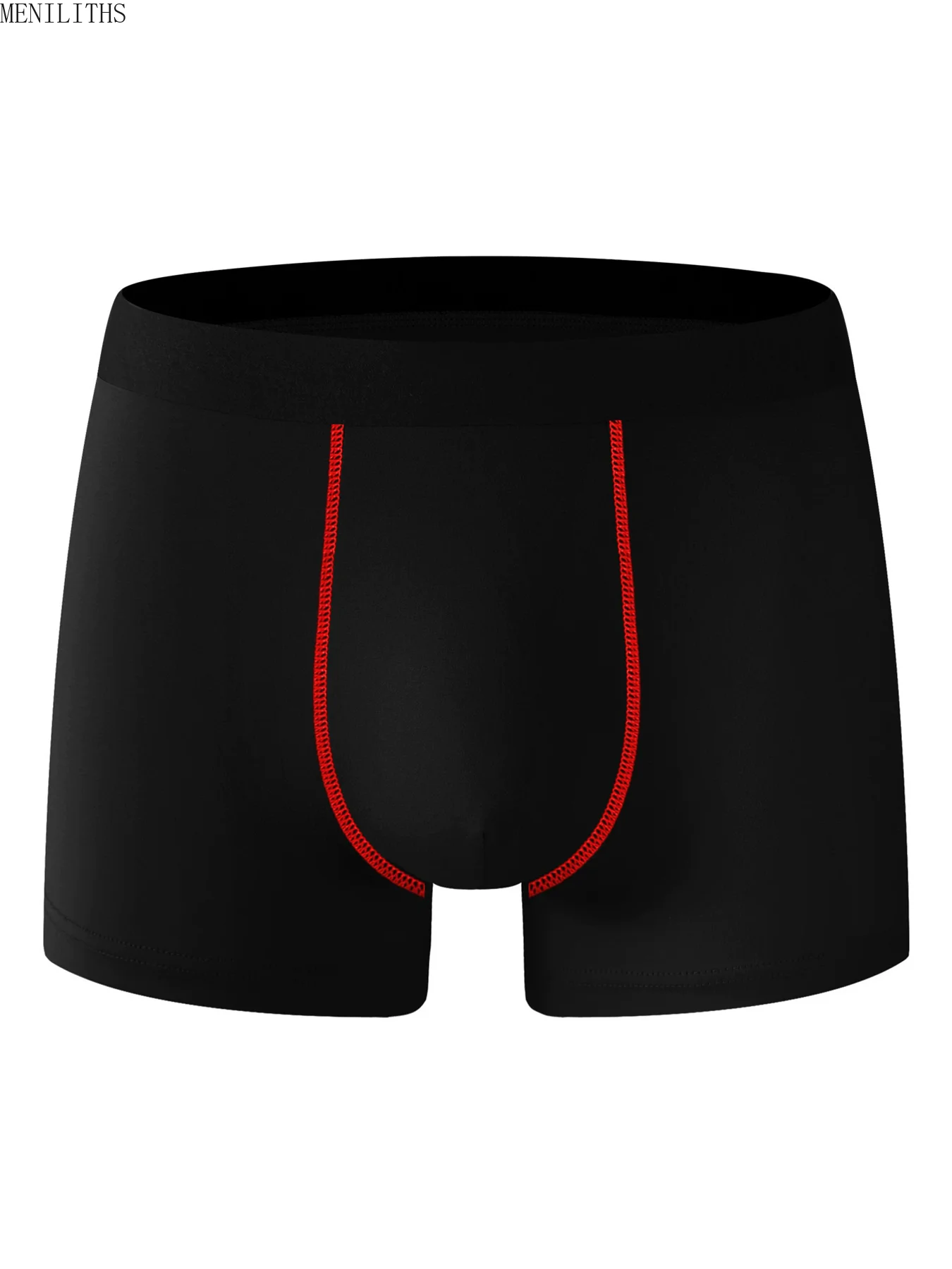 2025 Fashion New Style Men's Underwear Black Color Men's Flat Corner Pants Breathable Sports Men Underpant Casual Boy Shorts