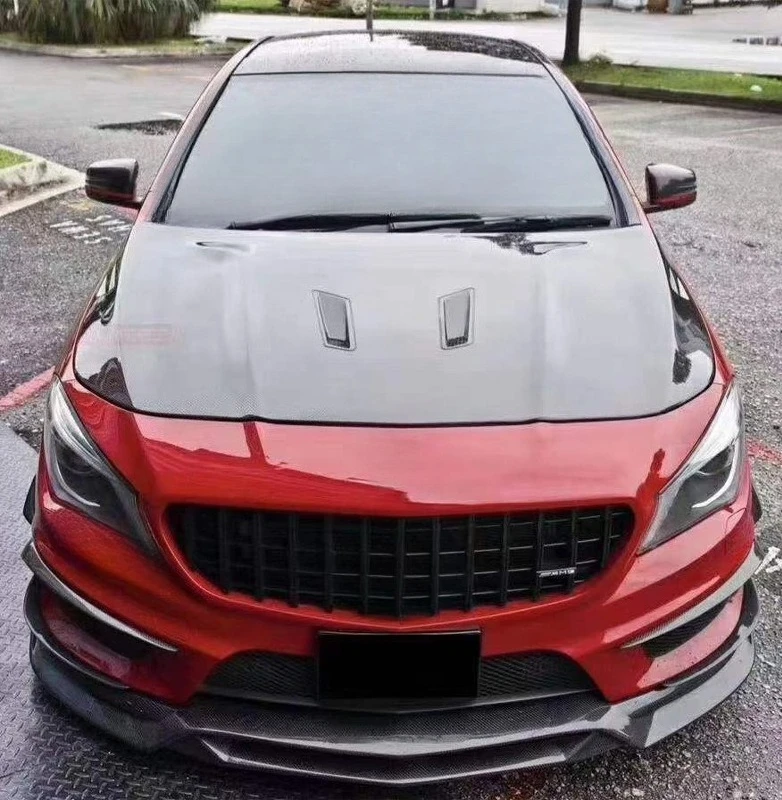 Applicable To 13-19 Mercedes-Benz CLA Upgraded 507 Carbon Fiber Hood W117 Modified Lightweight Hood