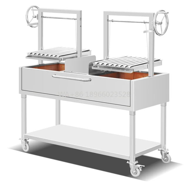 

Мария Стиль с кистью для Аргентины Коммерческий современный гриль из нержавеющей стали с древесным углем Кебаб Гриль-барбекю Санта