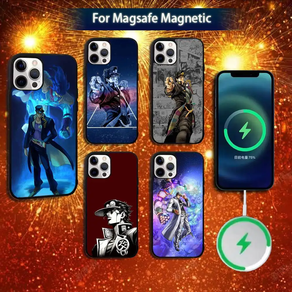 

Jotaro Kujo J-Jojos Phone Case For iPhone 16e,16,15,14,13,12,11,Plus,Pro,Max,Mini Magsafe Magnetic Wireless Charging
