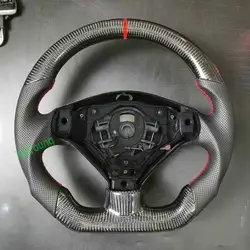 For Peugeot 307 307CC 307SW 100% Real Carbon Fiber Car Steering Wheel With Leather