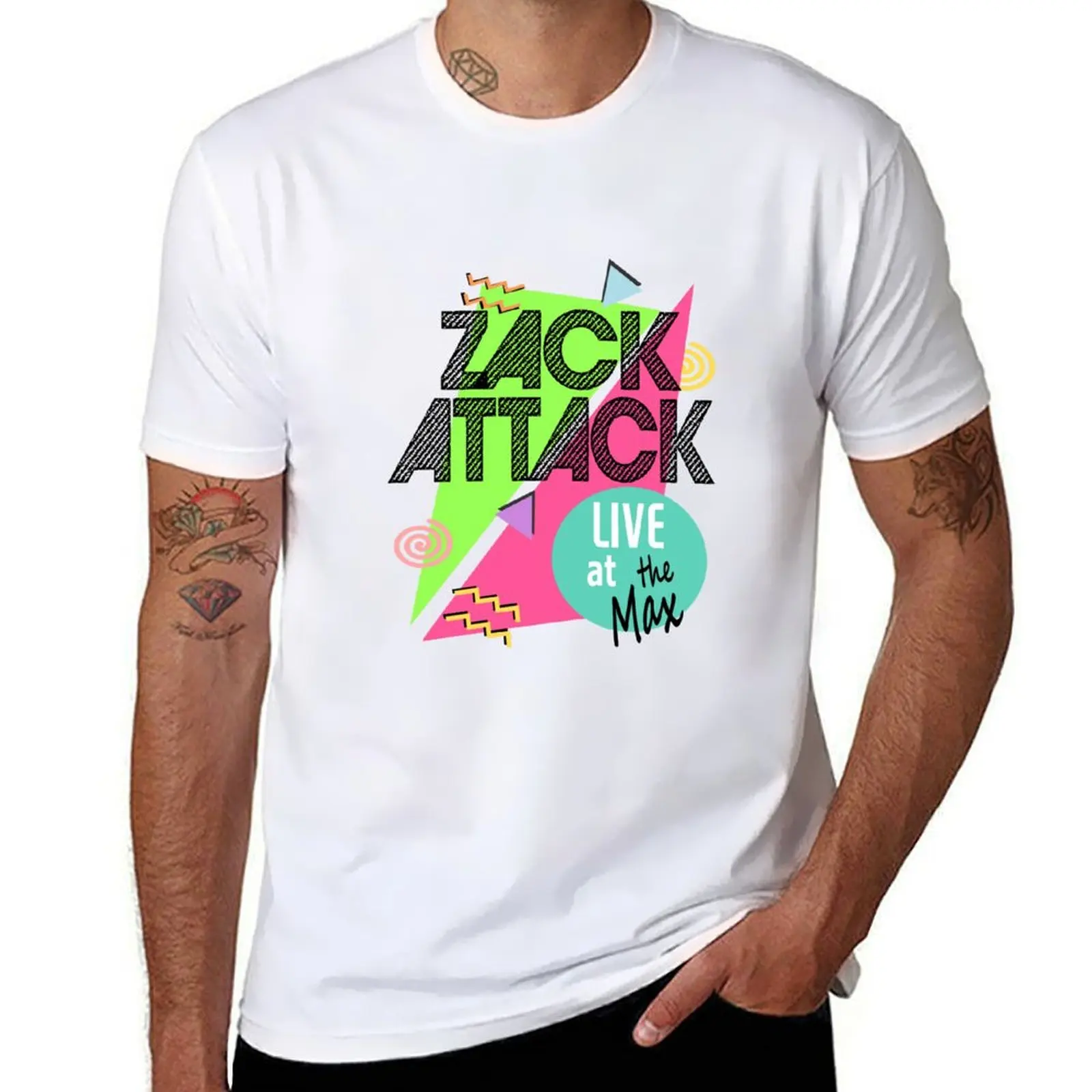 

Zack Attack Live at the Max T-Shirt funny t shirts man man t shirts high quality luxury brand man t shirts graphic T-Shirt