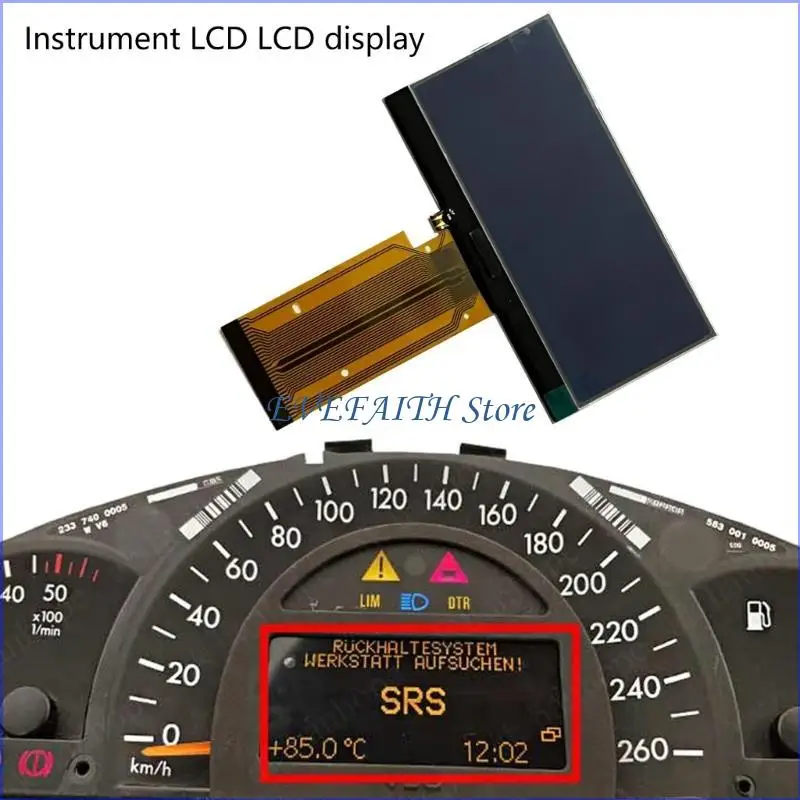 

124B Instrument Cluster Pixel Missing Repair Dashboard LCD Screen Display for W203 C200 C230 C240 C260 Replacement Display