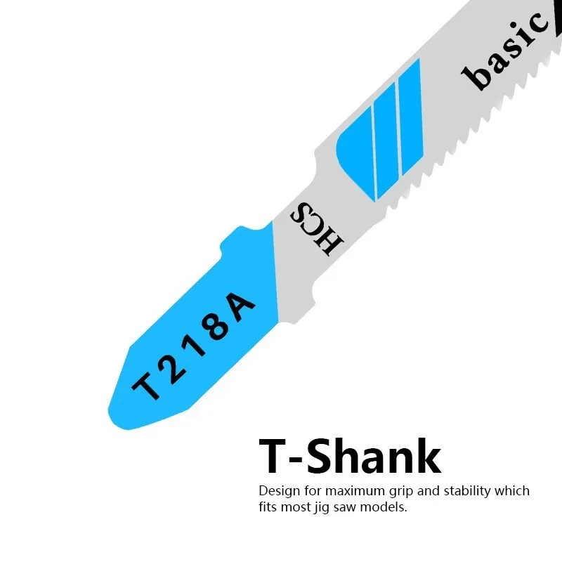 HAMPTON T218A Jig Saw Blade HCS Wood Assorted Blades Jigsaw Blades T Shank Reciprocating Saw Blade Woodworking Tools