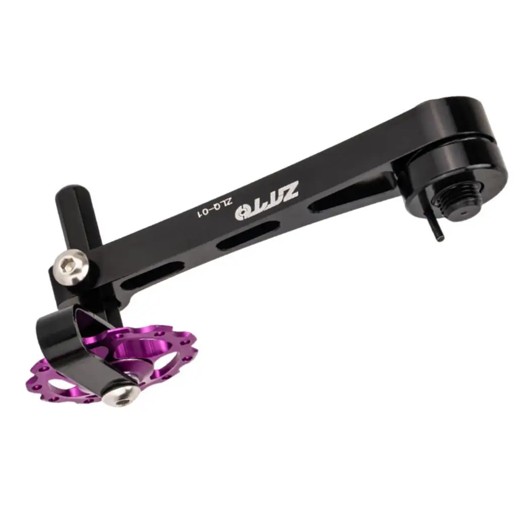 Aluminum Alloy Bike Chain Tensioner Single Speed Conversion Kit Adjustable Jockey Wheel for Cycling Upgrade
