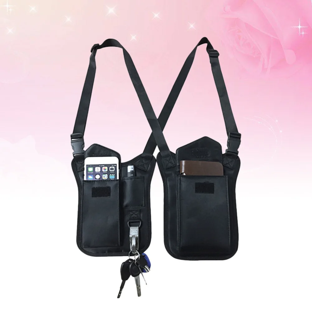 

Tactical Armpit Bag Nylon Waterproof Hidden Underarm Shoulder Pack For Men Women Black Multi-Purpose Chest Organizer