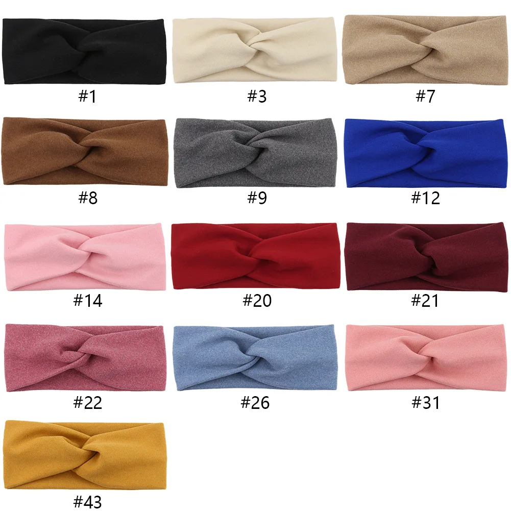 Pilates Elastic Hair Bands Yoga Headband Running Cycling Sweatband Turban Makeup Hair Hoop Makeup Headwrap Women