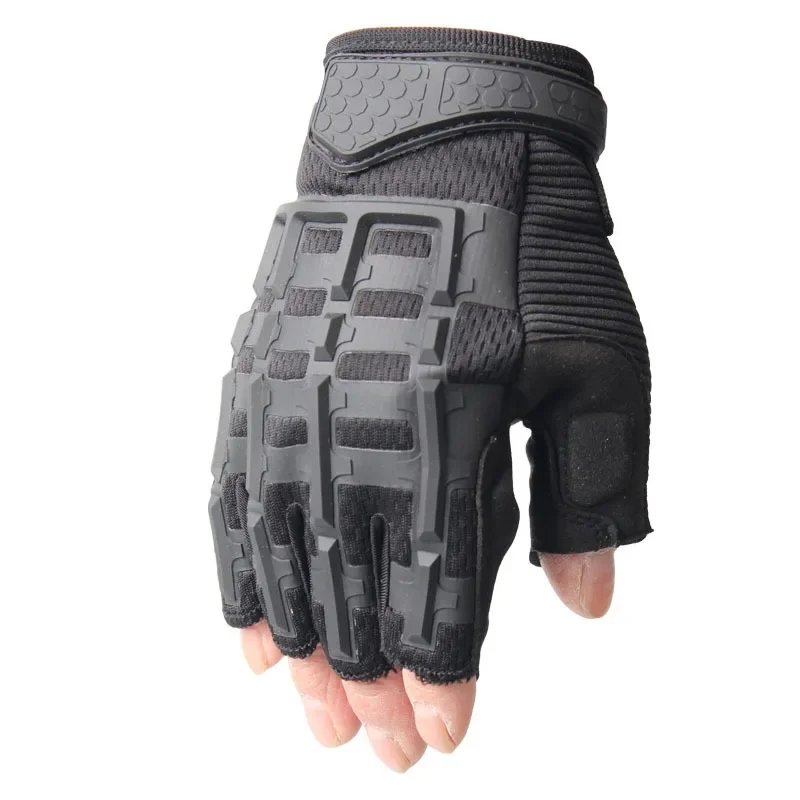 

Men's Hard Knuckle Half Finger Gloves Combat Fingerless Glove Hunting Shooting Airsoft Paintball