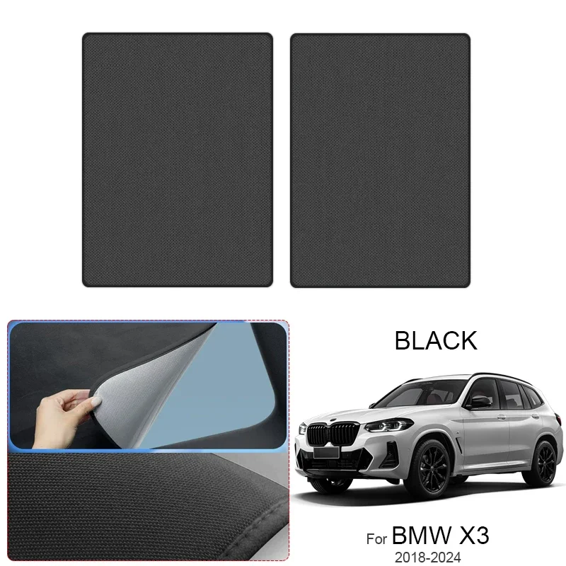Car Suede Fabric Electrostatic Adsorption For BMW X3 2018-Present Sunroof Sunshade Auto Anti-UV Heat Insulation Skylight