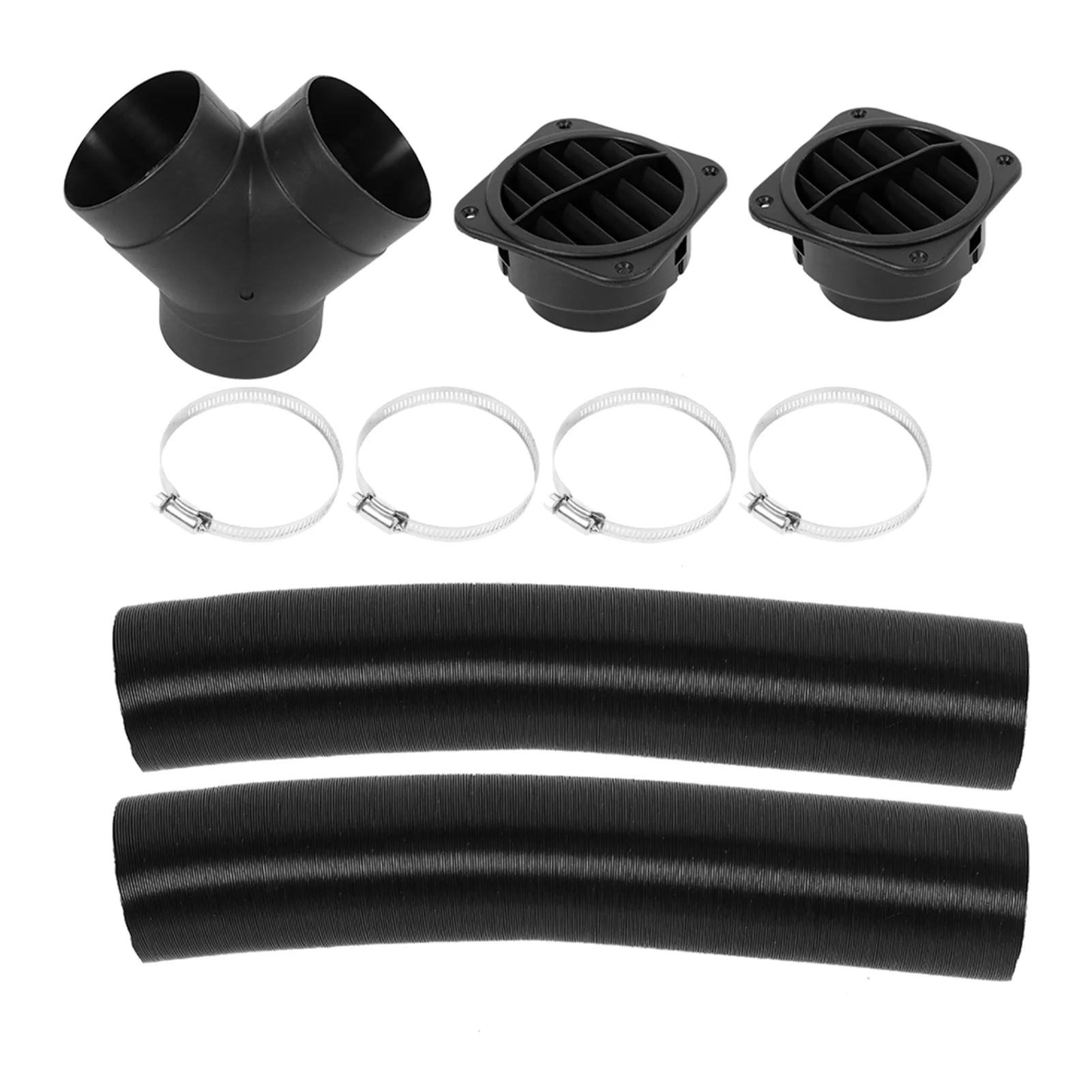 

75mm Car Diesel Heater Pipe Ducting Warm Air Vent Outlet Kits 102114340000