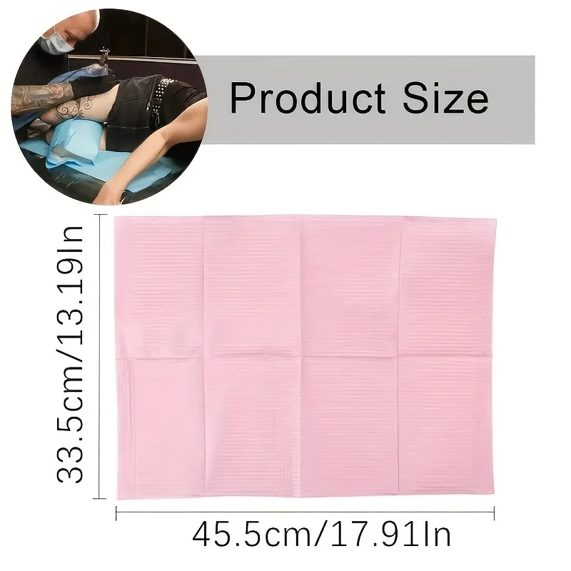 30/50/125/250PCS Disposable Tattoo Clean Pad Black Tattoo Bib Table Covers Clean Patient Dental Napkins Supplies