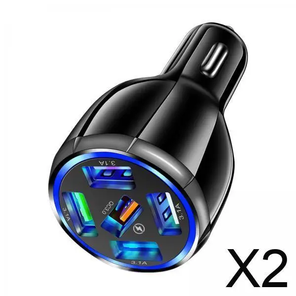 

Universal Fast Charging Car Adapter QC3.0 USB Charger 5 Port Power Station Cigarette Lighter for SUV and Car