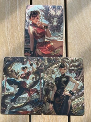 3pcs/set Street Fighter Chun-Li Coarse Flash Collection Card Signature Trading Card  Anime Cartoon Gift