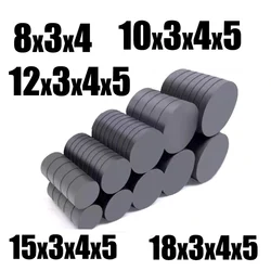 10x3 10x4 10x5 15X3 15X4 15X5mm Black Small Round Magnet Fridge Ferrite Magnet Round Speaker Magnet Permanent Magnet 8X3 8X4