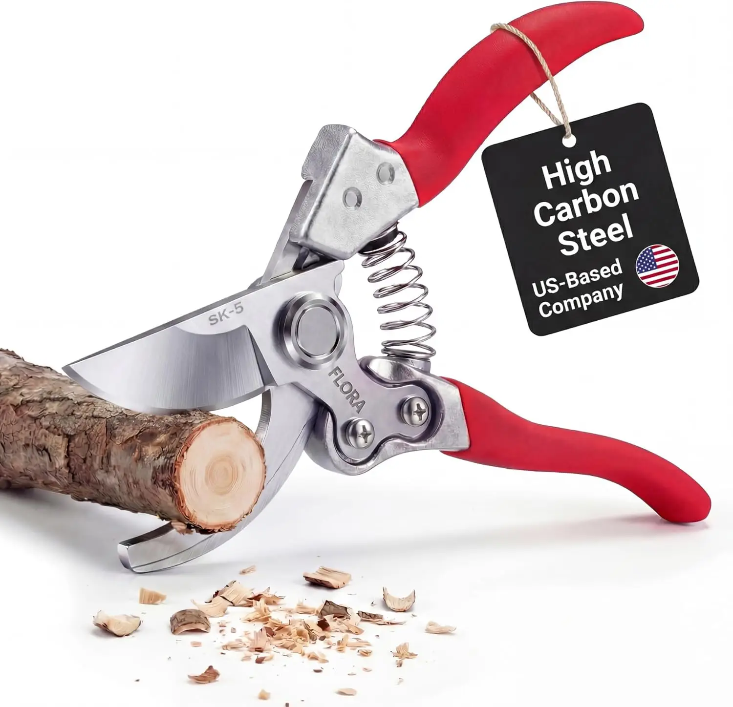 

Профессиональные садовые секаторы с замком безопасности, диаметр реза 1 дюйм, эргономичные нескользящие ручки для растений и кустарников