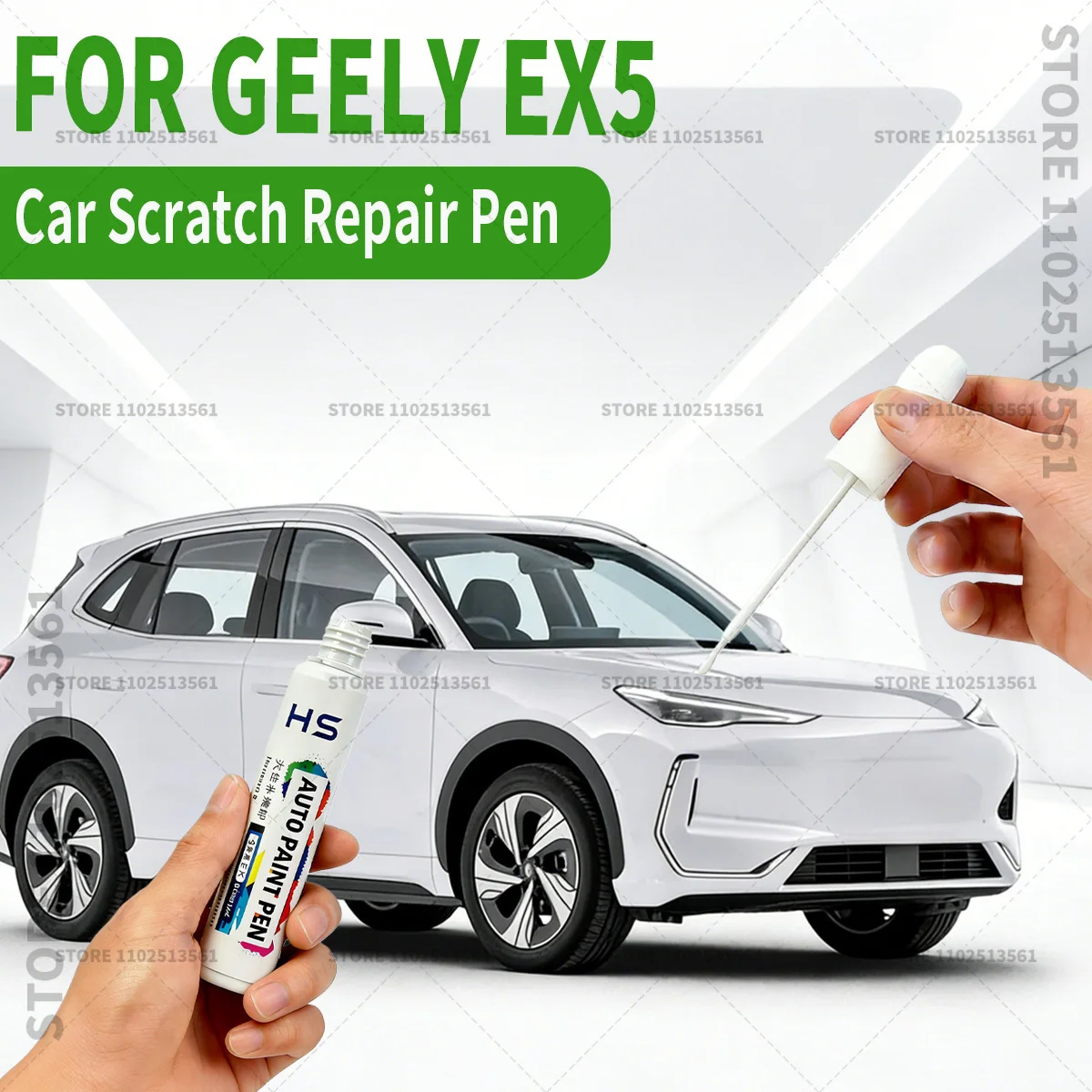 For GEELY EX5 Gray 308 Silver 305 White 344 Pink 313 Black Car Paint Repair Pen Touch Up Scratch Remover DIY Auto Accessories