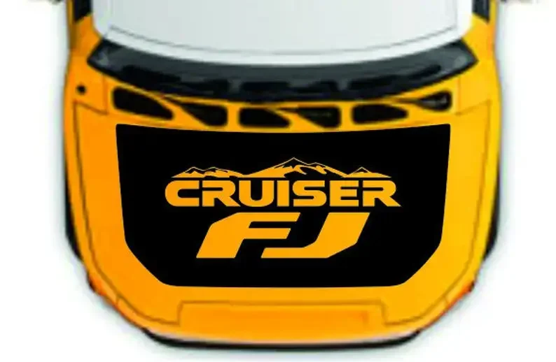 

Toyota FJ CRUISER - 1piece Hood Stripe hood decal graphics vinyl sticker logo