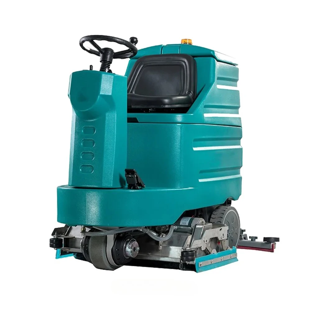 Hot Sale 900 Width Battery Powered Floor Scrubber and Sweeper with 2 Roller Brushes Commercial Marble Floor Cleaning Machine