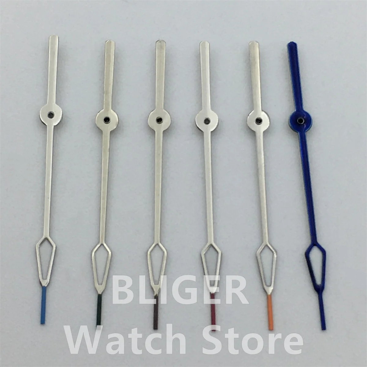 Серебряная стрелка-указатель C3, зеленый светящийся для NH35 4R35 NH36 4R36 7S36, детали часов с автоматическим механизмом