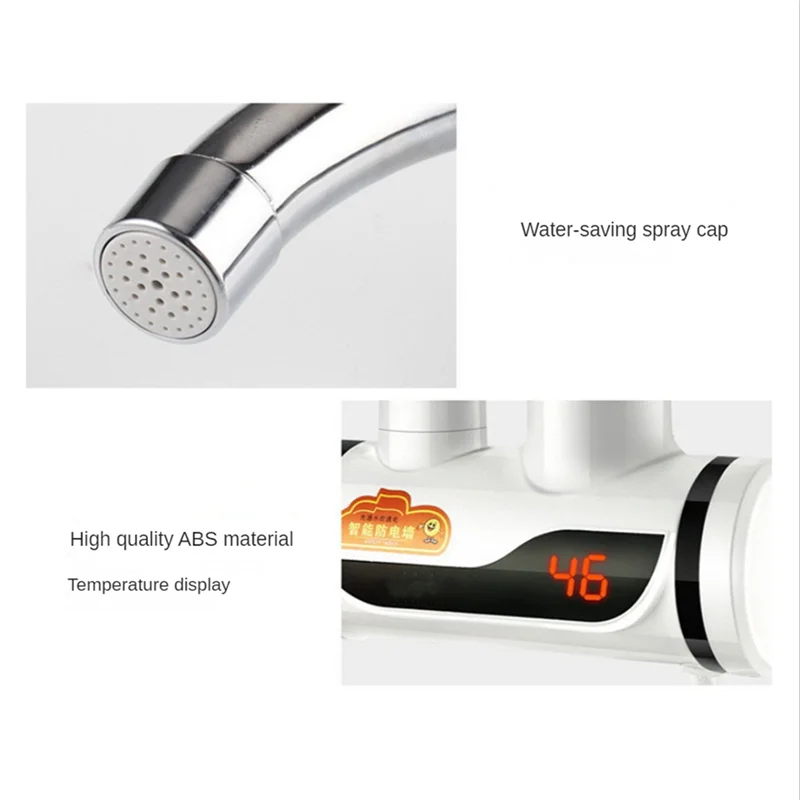 

67НОВЫЙ мгновенный водонагреватель, электрический кухонный кран для горячей воды, нагреватель, кран для холодного нагрева, безрезервуарный водонагреватель, вилка европейского стандарта