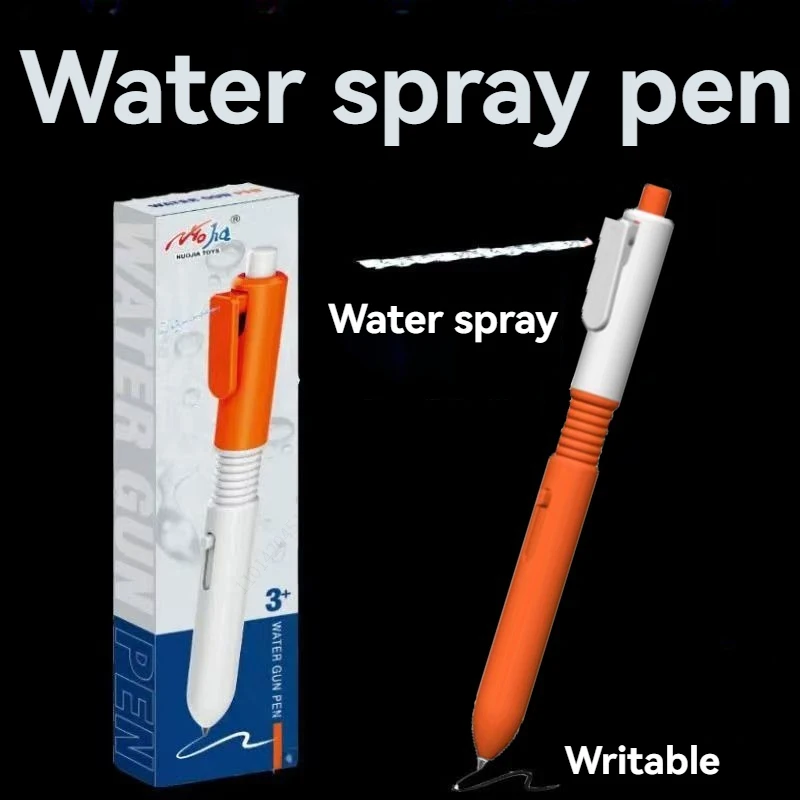 1 قطعة/مجموعة جديد قلم مدفع المياه ، الحبر الأسود ، قلم الماء الغريب المزحة الإبداعية رذاذ الماء الصغيرة مدفع المياه اللعب نموذج القرطاسية #4