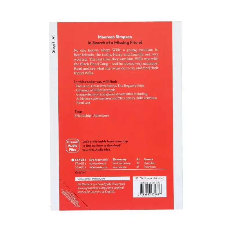 ELI Teen Readers English A1 In Search Of A Missing Friend Maureen Simpson ELI Publishing Group 9788853631817 Book