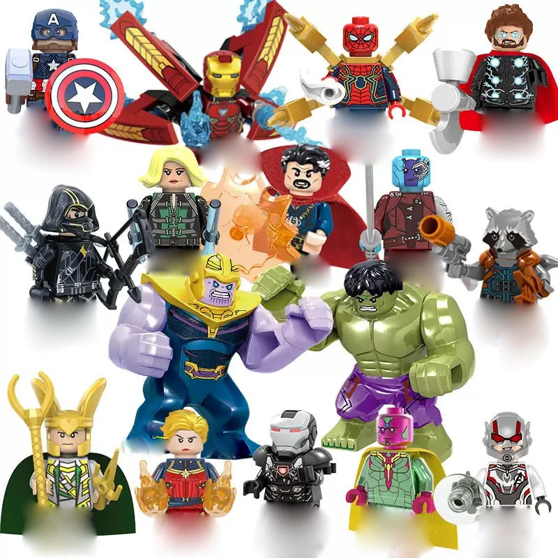 Blocs de construction de personnages de films tendance, personnages de dessins animés, poupées humanoïdes, jouets, mini-poupées, poupées, cadeaux d'anniversaire.