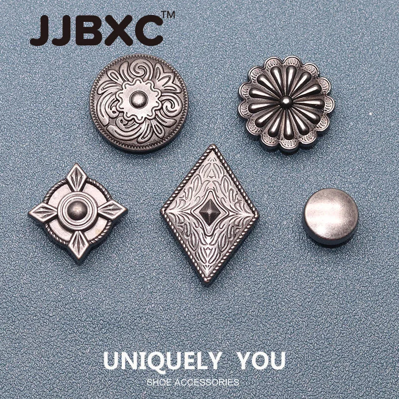 

JJBXC CHARM обувь с пряжкой, аксессуары для обуви, металлические круглые аксессуары для модной обуви «сделай сам», подходят для обуви с крестом