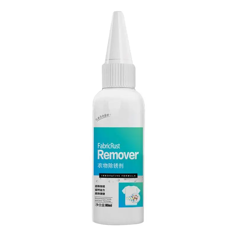 

Fabric Rust Remover 80ml Laundry Stain Remover Oil Remover Quick And Easy Dirt Removal For Clothes Upholstery Fabric Carpet