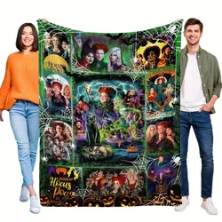 Hocus Pocus coperta Hocus Pocus Cartoon Movie Characters Theme Blanket -Ideal Movie Theme Gift Decor per la casa soggiorno Bed