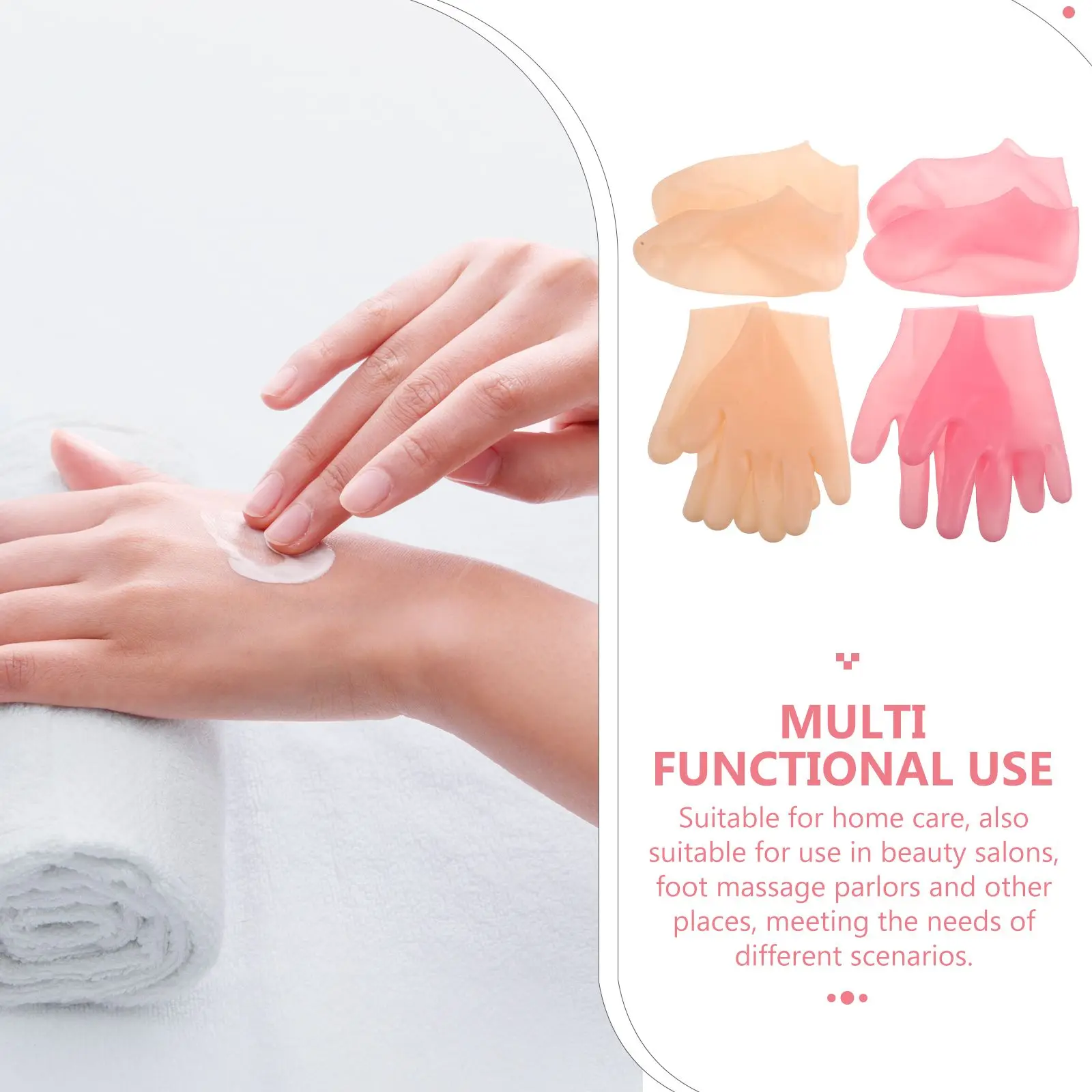 

Exfoliating Foot Silica Gel Dry Feet Treatment Moisturizing Spa Reusable Foot Mask Socks Hand Care Dead Skin Remover Heel