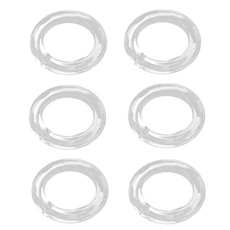 

6PCS Crystal Chandelier Rings Handing Ring Chandelier Glass Crystals Lamp Prisms Parts Drops Pendant